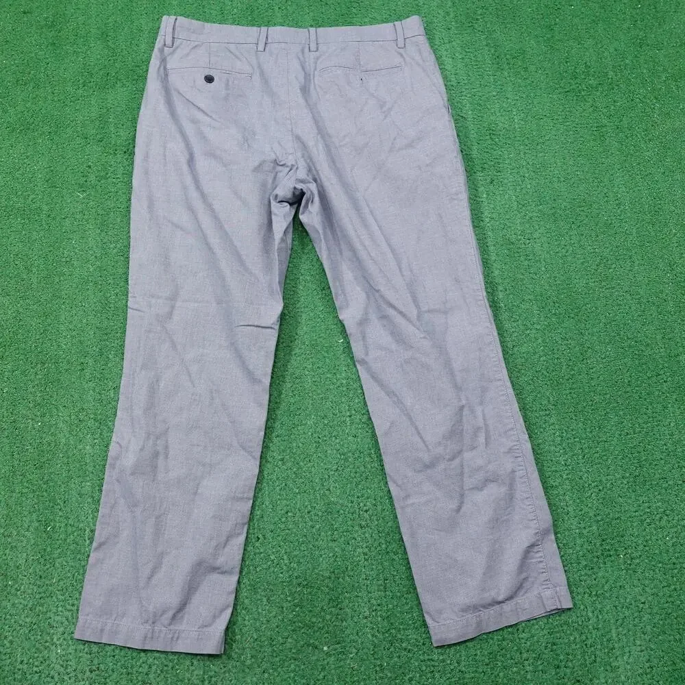 Banana Republic Pants‎ Mens 35x30 (36x28) Gray Aiden Fit Chino Flat Front Casual